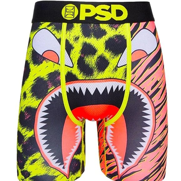 PSD Men's Boxer Brief - Warface Neon Cats Red Print - Picture 1 of 2